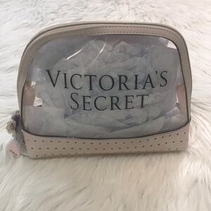 Victoria's Secret Cream Cosmetic Bag